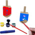 The Dreidel Company Hanukkah Wood Dreidels, Design Your Own Dreidel, DIY 1.5" Inch Unfinished Natural Wooden Chanukkah Dreidels (10-Pack)...