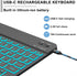 Keyboard for iPad (9",9.7",10.1",10.2",10.5",10.9",11") Tablets, Samsung Galaxy Tablet (10.4, 10.5, 10.9, 11 inch) - 7 Colors Backlit, Bluetooth W...