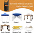 Canopy Weights Set Fits All Canopy Poles up to 1 inch Wide and Removal to Secure Tents, Canopies, and Umbrellas at Outdoor Events (Orange)...