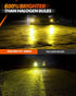 SEALIGHT 9006 LED Fog Light Bulbs Yellow, 600% Brightness 9006 HB4 LED Fog Light, 3000K Amber Strong Penetration 9006 Fog Light Led Bulb Yellow Re...