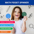 Math Fidget Spinners - 3D Printed, Educational Math Fact Fidget Spinner Toy - Learn Addition & Subtraction - Perfect for Kids, Stimmers & Fidgeter...
