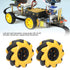Mecanum Wheel Robot Kit Omnidirectional Wheels Smart Robot Car Chassis Kit Diameter 60mm for TT coupling((2 Pair))...