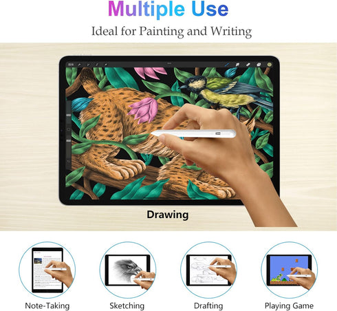 Stylus Pen for iPad 2018-2022 with Palm Rejection, Active Pencil for Apple iPad 10th/9th/8th/7th/6th Generation, iPad Pro 11/12.9 inch, iPad Air 5...