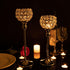 VINCIGANT Silver Crystal Votive Candle Holders Set of 2 for Table Centerpieces, Wedding Dinning Room Table Tealight Candle Stand,Christmas Housewa...