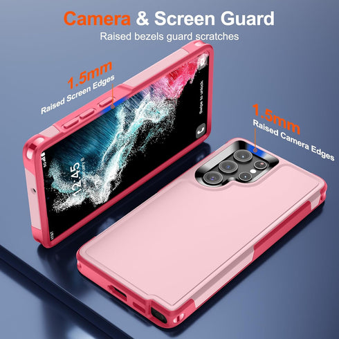for Samsung Galaxy S22 Ultra Case,12 FT Military Grade Drop Protection,Dual Layer Heavy Duty Protective Cover Shockproof with Non-Slip Phone Case ...