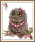 Cross Stitch Kits, Awesocrafts Owls 4 Four Seasons Easy Patterns Cross Stitching Embroidery Kit Supplies, Stamped or Counted (Stamped)...