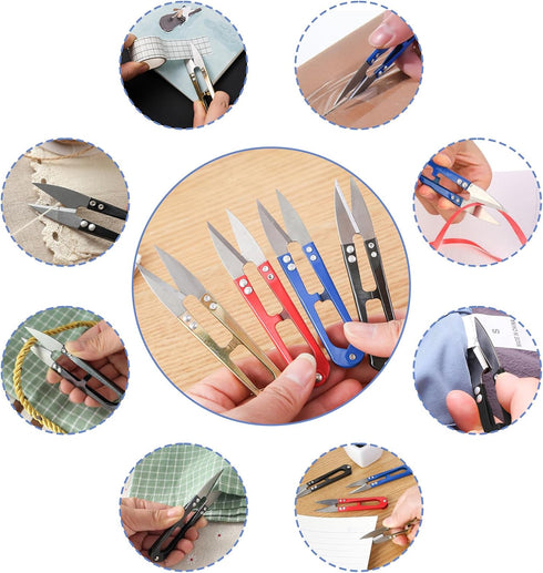 24Pcs Sewing Scissors for Fabric, Thread Yarn Embroidery Clippers Cutter, Small Snips Trimming Nipper, Great for Stitch, Art Craft, Mini DIY Suppl...