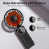 Portable Handheld Fan, Mini Desk Fan Rechargeable with LED Display, 180° Foldable Personal Fan with Lanyard as Neck Fan, Strong Wind and 6 Speed f...