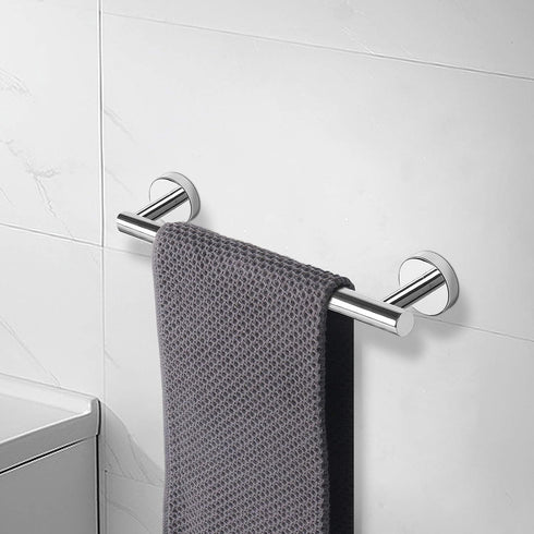 NearMoon Bathroom Towel Bar, Bath Accessories Thicken Stainless Steel Shower Towel Rack for Bathroom, Towel Holder Wall Mounted (1 Pack, Chrome Fi...