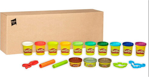 Play-Doh Dinosaur Theme 13-Pack of Non-Toxic Modeling Compound with 2 Cutter Shapes, 2 Roller Tools, and Scissors (Amazon Exclusive)...