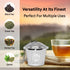Tea Infuser for Loose Tea - Set of 2 Large Cup & Scoop with Bag Clip - Reusable Tea Strainers, Steeper for Loose Tea, Diffusers for Brew, Tea, Spi...