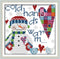 Cross Stitch Kits, Awesocrafts Little Snowman Christmas Easy Patterns Cross Stitching Embroidery Kit Supplies Christmas, Stamped or Counted (Snowm...