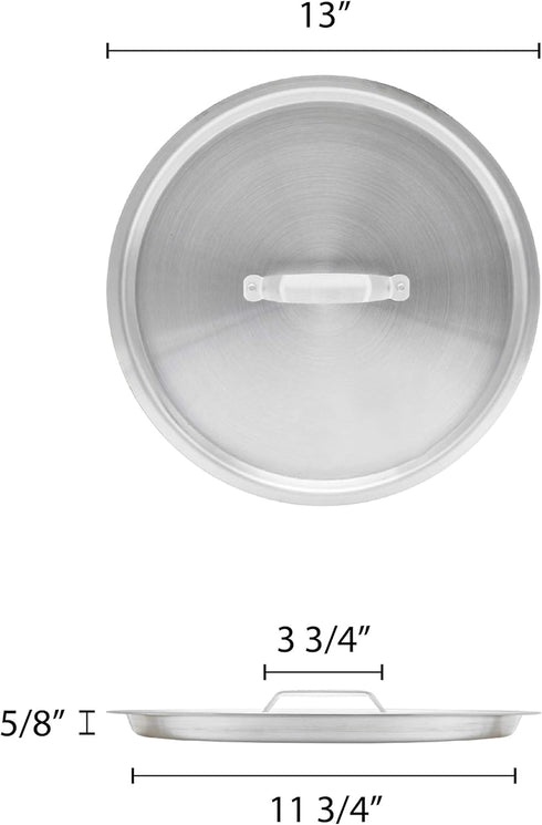 Thunder Group ALSKSU120 Sauce Pot Lid 20 Qt 13-3/4" Dia. X 5/8" Thickness...