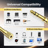 POSUGEAR 6.35mm 1/4 Male to 3.5mm 1/8 Female Stereo Headphone Adapter Connector Gold Plated, Headphone Jack Adapter for Aux Cable Speaker Headphon...