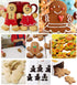 3 Piece Gingerbread Man Cookie Cutter Set, Christmas Shape Cookie Cutters Molds - 2.2 Inch, 3 Inch, 4.5 Inch...