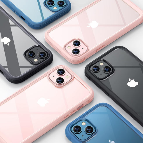 Diaclara Designed for iPhone 13 Case, Full Body Rugged Case with Built-in Touch Sensitive Anti-Scratch Screen Protector, Soft TPU Bumper Case for ...