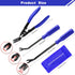 3-Piece Trim Removal Tool, Trim Removal Tool Set, Car Pry Tool Kit, Car Panel Door Audio Trim Tool Kit, Bumper Clips, Puller Retainer, Fastener Cl...