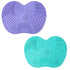 Makeup Brush Cleaner Mat Silicone Pad 2 Pcs Cosmetic Clean Brush Washing Tool Portable Suction Cup Rinse Color Removal Box Beauty Blender Multifun...