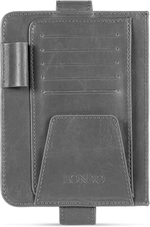 Leather Car Visor Organizer – Stylish & Functional Storage for Sunglasses, Cards, and Essentials...