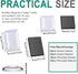 80pcs Square Rectangle Craft Fridge Magnets Glass, Rectangle Transparent Clear Cabochons Glass Magnets for DIY Office Whiteboard Magnets Pendants...