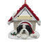 Shih Tzu Black and White Ornament A Great Gift For Shih Tzu Owners Hand Painted and Easily Personalized "Doghouse Ornament" With Magnetic Back...