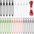 25 Pcs Silicone Cable Ties, Reusable Cable Straps Wire Organizer, Cable Management Cord Organizer for Fastening Earphone Phone Charger Home Office...