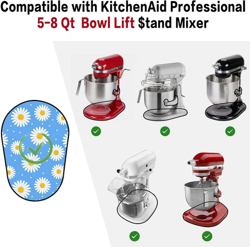 Mixer Sliding Mat Compatible with Kitchen aid 6/7/8 Quart Bowl-Lift Stand Mixer, KN256WW Kitchen Attachment Sliding Mat...
