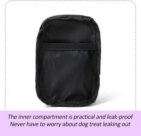COOWONE Small Treat Pouch Dog Treat Bag with Dog Bags Dispenser Dog Waste Bag Dispenser for Leash Portable Walking Bags Poop Bag Holder Hand Free ...