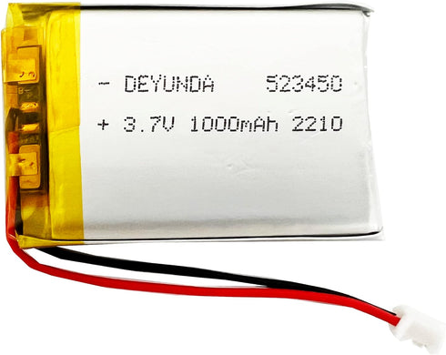 523450 3.7v Battery Rechargeable LI-PO Battery with JST Connector for Household Appliances...