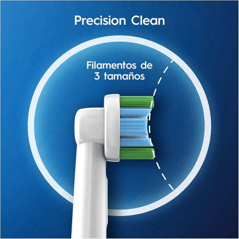Oral-B Braun Precision Clean 4210201329343 Toothbrush Heads with Cleanmaximiser Bristles for Optimal Cleaning in Letterbox Packaging Pack of 8...