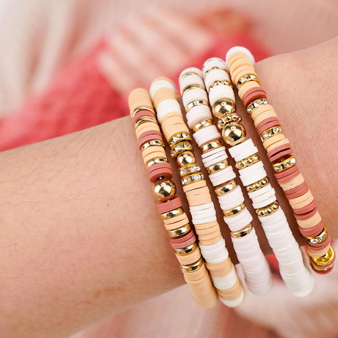 Gionlion 3000 Pcs Clay Beads for Bracelets, Bracelet Making kit Golden Beads for Jewelry Making, Charms Bracelet Kit DIY Arts and Crafts Birthday ...