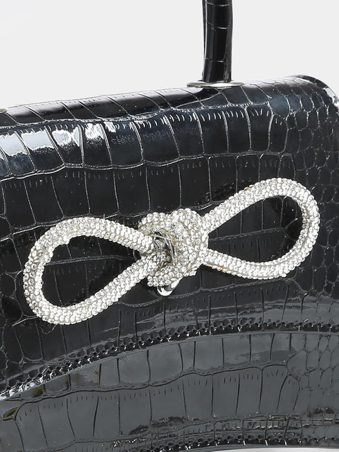 QWINEE Women's Mini Evening Bag Rhinestone Decorated Clutch Purse Prom Bags Sparkle Mini Square Handbags...
