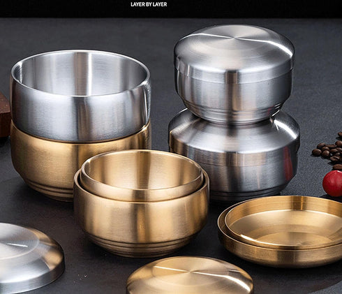 YIKANGHENG Thickened 304 Stainless Steel Bowl, 300Ml Food Grade Bowl for Soup, Rice, Salad, Cereal, Breakfast, Dinner, Serving and Oatmeal at Home...