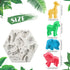 JeVenis Set of 5 Jungle Safari Animal Cake Mold Jungle Safari Animal Cupcake Decoration Jungle Animals Cookie Cutters Jungle Safari Animal Cake De...