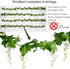 Mavee Artificial Wisteria Vine Garland Hanging Decor - 28.8ft Silk Flowers with Ivy Leaves (4x7.2ft) for Wedding, Home Floral Arrangements - White...