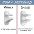 2 Pack - Door Lever Baby Safety Lock - Baby Proofing - Prevent Little Kids from Opening Doors with A Child Proof Door Handle Lock - 3M Adhesive - ...