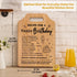 Birthday Gifts for Women, Unique Recipe for A Happy Birthday Cutting Board, Women Birthday Gift Ideas, Womens Birthday Gifts for Her Mom Sister Wi...