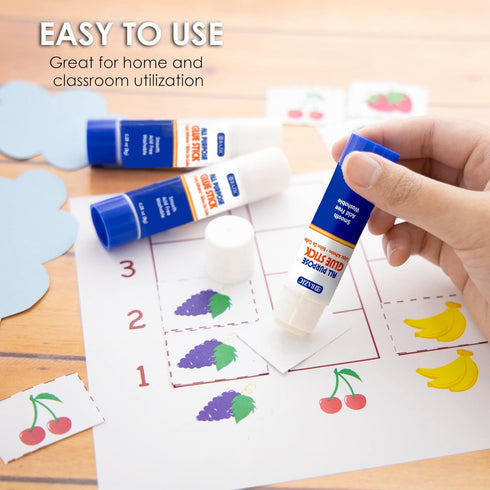 BAZIC Premium Glue Stick 8g/0.28 Oz.,White Glue Sticks, Multi-Purpose Acid Free, for Photos Paper Art Craft at School Home Office (4/Pack), 1-Pack...
