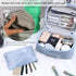 Travel Size Makeup Brush Bag for Women, 2024 Latest Premier PU Leather Cosmetic Bags for Traveling, Cute Skincare Make Up Storage Bag Organizer, C...