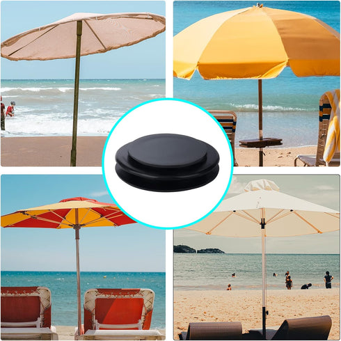 AIEX 4 Pcs 2 inch Table Umbrella Hole Ring and Cap, Silicone Umbrella Hole Ring Umbrella Cone Wedge Patio Umbrella Cone for Patio Outdoor Garden T...