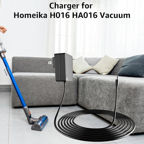 for Homeika Cordless Vacuum Power Cord Charger Compatible with for Homeika H016 HA016 Cordless Vacuum Power Adapter...