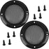 2pcs Speaker Grills Cover Metal Speaker Grill Mesh Round Woofer Guard Protector Cover Circle Speaker Grill Mesh Decorative with Screws......