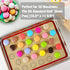 Macaron Silicone Baking Mat - Set of 2 Non Stick Silicon Macaroon Baking Sheet Cookie Liner(BPA Free/Reusable/Half Sheet),Perfect Cooking Kit for ...