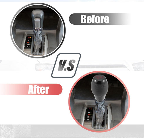 X AUTOHAUX 6 Speed Manual Gear Stick Shift Knob Transmission with Dust Cover Gear Lever Stick Shifter Handle for Honda Civic 1992-1995 Black...