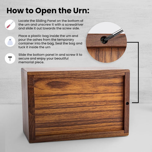 SIC Cremation urns for Human Ashes Male Dad Small Wooden Tree of Life Urns Box for Dogs Ashes and Casket Urn for Ashes Female mom, Burial Funeral ...