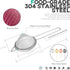Homestia 2 Piece 3.3" Fine Mesh Strainer for Kitchen, 304 Stainless Steel Cocktail Sieve Sifters for Food, Liquid Strainer for Drinks, Tea, Coffee...