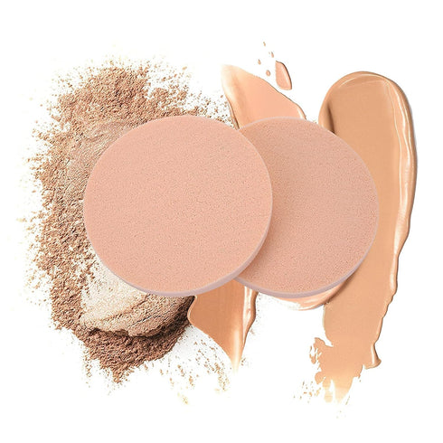 Round Sponge Puff Set,12 Pcs 2.2 Inch Facial Powder Puffs Foam Sponges For Liquid Foundation Makeup, Facial Cleansing...