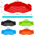 Clip On Strainer Silicone for all Pots and Pans, AUOON Pasta Strainer Clip on Food Strainer for Meat Vegetables Fruit Silicone Kitchen Colander...