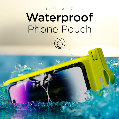 iJoy Waterproof Phone Pouch with Selfie Grip - Capture Your Underwater Adventures | IPX7 Waterproof, Universal Waterproof Case with Lock Seal Tech...