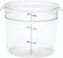 Cambro Food Storage Container - Round Series - 6 QT (Quart) - Commercial Grade for Food Prep (Clear)...